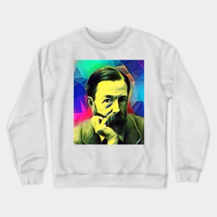 John Addington Symonds Colourful Portrait | John Addington Symonds Artwork 7 Crewneck Sweatshirt